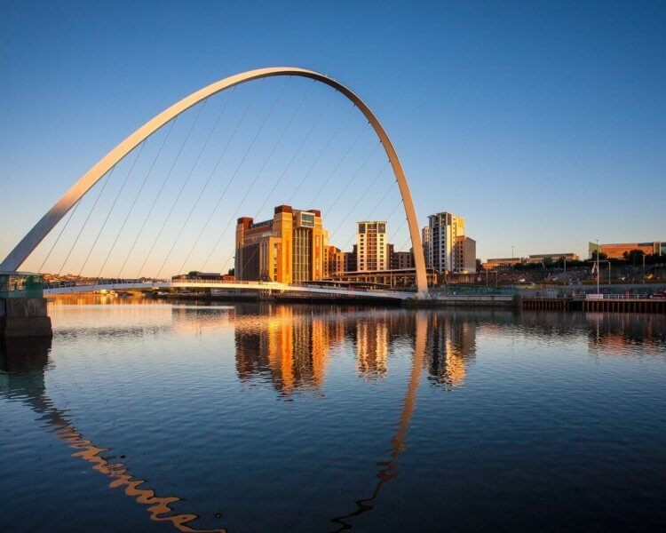 an image of of a bridge in newcastle, a landmark for students to visit in newcastle